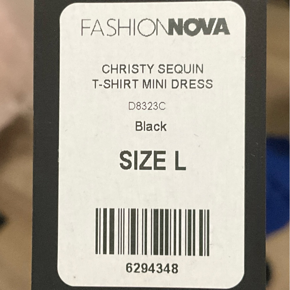 Black Sequin Dress - Picture 2 of 2